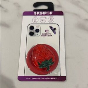 Red Magnetic Phone Grip